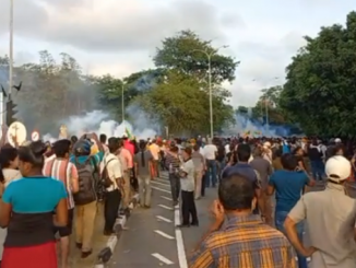 Mass protest Sri Lanka